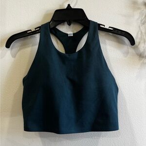 UNIQLO Teal Racerback Crop Top